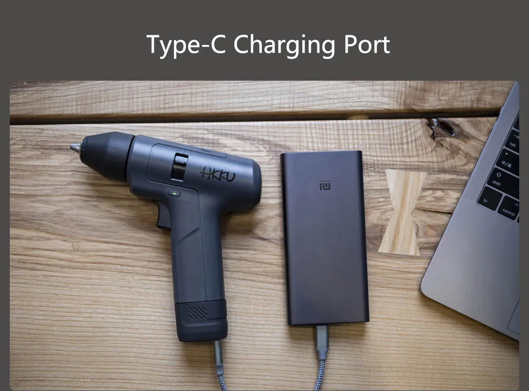Xiaomi Youpin AKKU бесщеточная двухскоростная многофункциональная литиевая дрель маленький корпус с высоким крутящим моментом долговечный минималистичный дизайн