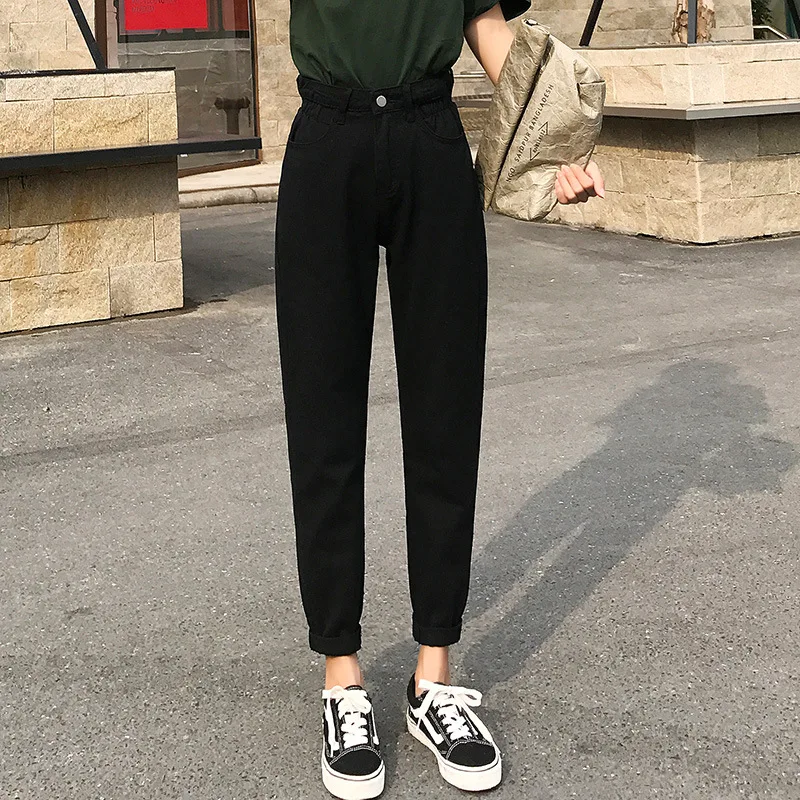 

Online Celebrity Style Radish Jeans Socks Spring And Autumn 2019 New Style Women's Thick Dad Loose-Fit High-waisted Straight Wid