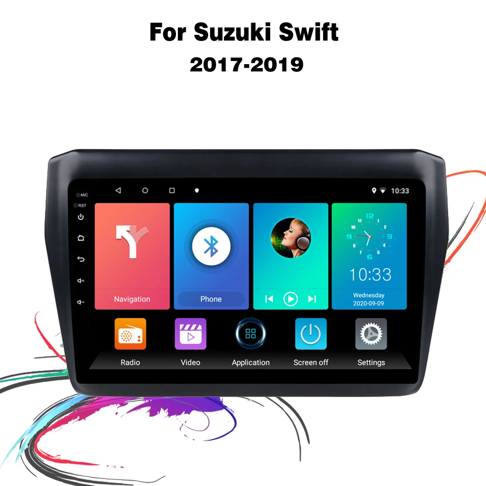Автомобильный мультимедийный плеер easteregg 2 Din на Android с 9 "экраном GPS Навигатором