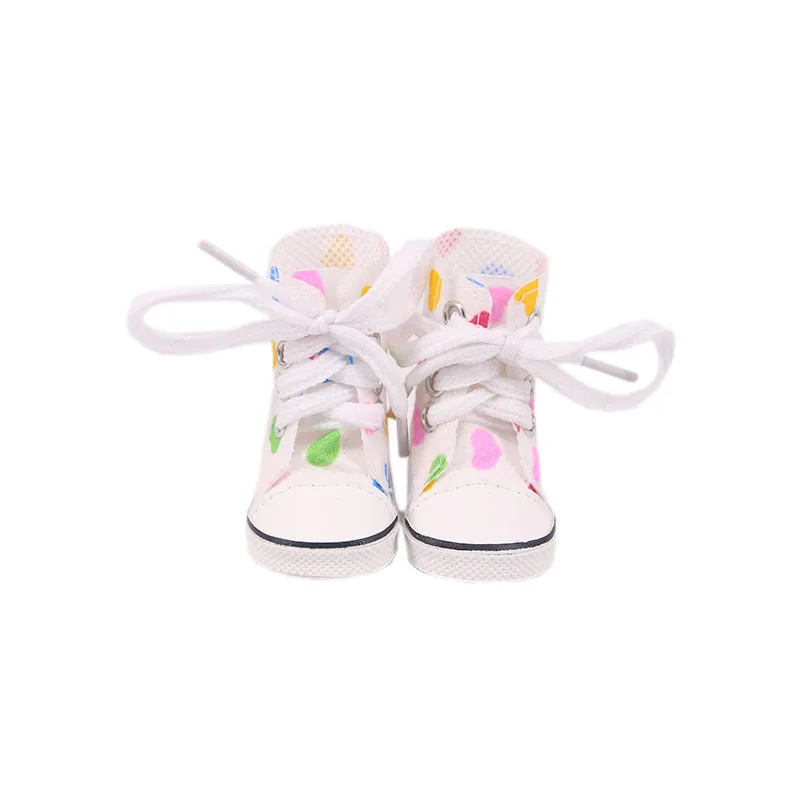 Doll Shoes Doll Accessories Doll Boots High-top Canvas Shoes For 14.5 Inch Paola American Doll&BJD EXO Doll&32-34Cm Paola Reina Doll Russia DIY Girl Toy