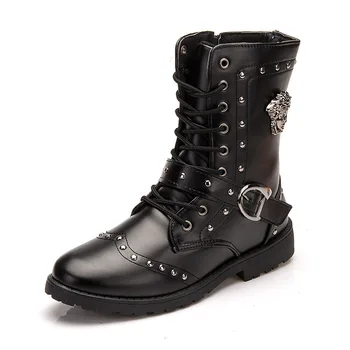 

Men's Motorcycle Boot Male 2019 Men's Rubber Boots Summer High Boots For Men Construction Boots Male