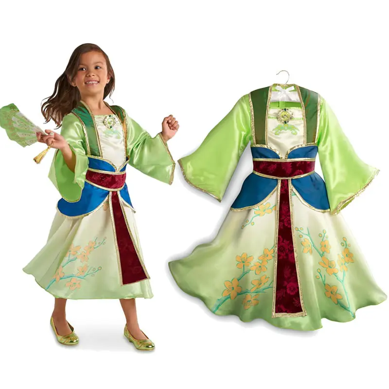 Платье для девочек Mulan сказочное детское с принтом на день рождения маскарада 10