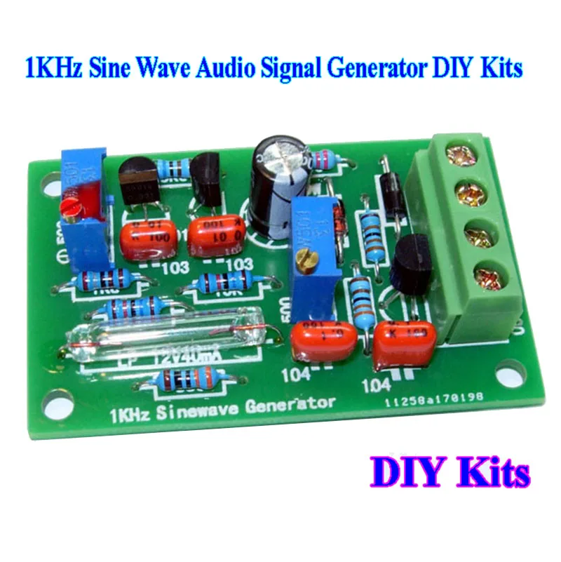 DC 9V 12V 1KHz Sine Wave Audio Signal Generator Signal Source DIY Kits