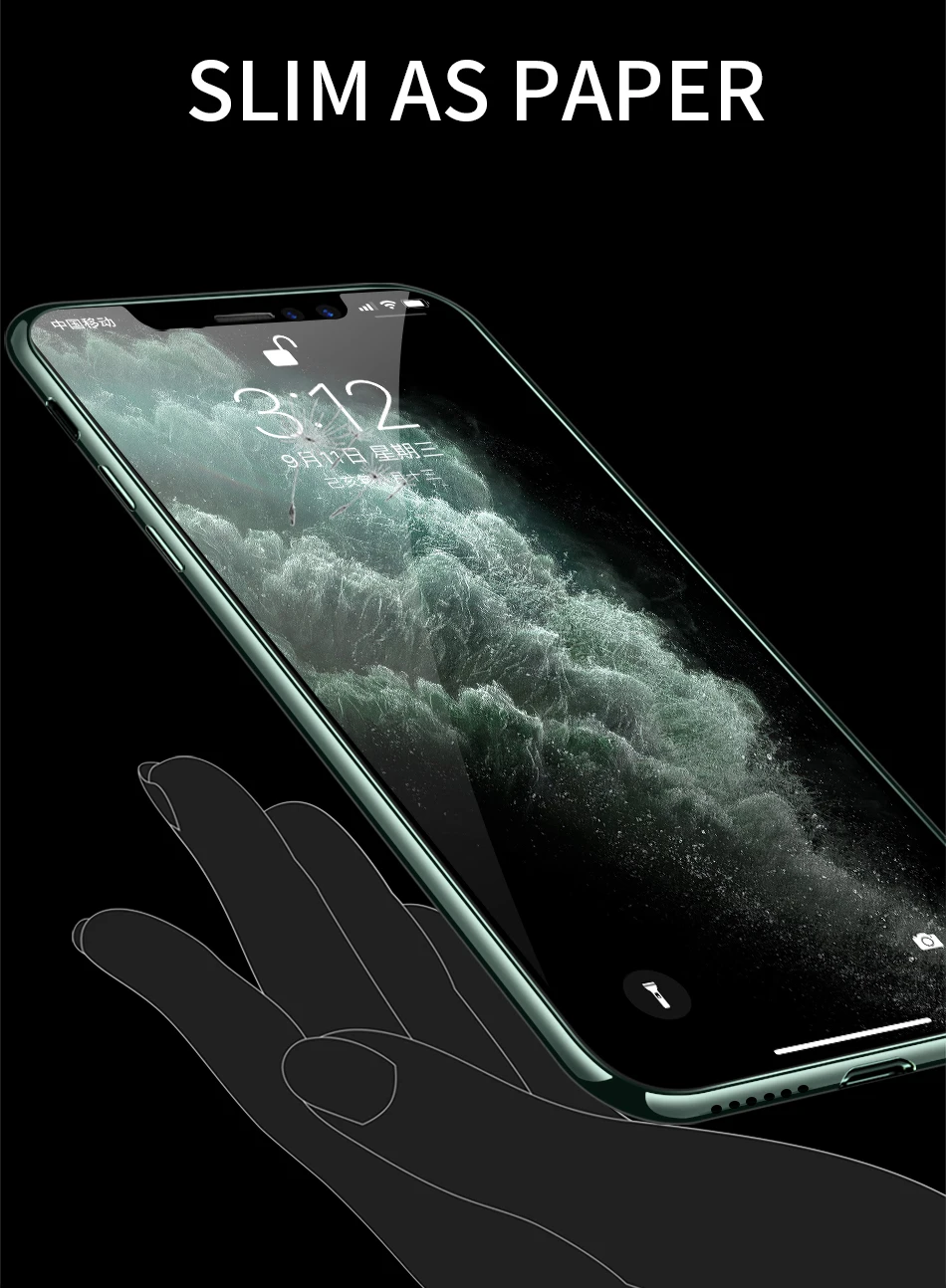 IHaitun роскошный стеклянный чехол для iPhone 11 Pro Max, ультра тонкая прозрачная стеклянная крышка для iPhone XS MAX XR X 10 7 8 с мягким краем 11 Pro Max 7 8 Plus
