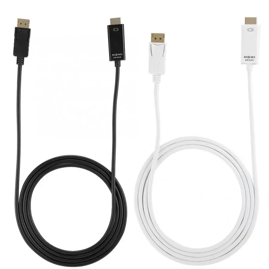 1,8 м кабель DP-HDMI патч-корд аудио видео конвертер Поддержка 4K Ultra HD DP к HDMI