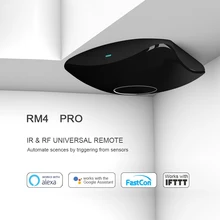 New BroadLink RM4 Pro Smart Universal Remote IR & RF Transmitter for Air-con, TV, Switch, etc. support Alexa and Google Home New BroadLink RM4 Pro Smart Universal Remote IR & RF Transmitter for Air-con, TV, Switch, etc. support Alexa and Google Home