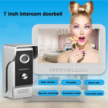 

best selling 2019 products 7 Inch Video Intercom Wired Home Video Door Entry System Waterproof Rainproof support dropshipping