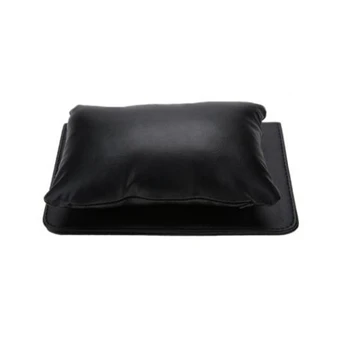 

Nail Art Equipment Hand Rest Cushion Pillow Soft PU Leather Hand Holder and Folding Manicure Table Mat Manicure (Black)
