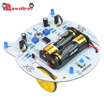 

Mini Cat DIY Smart RC Robot Car Tracking STEAM Educational Kit Without Battery