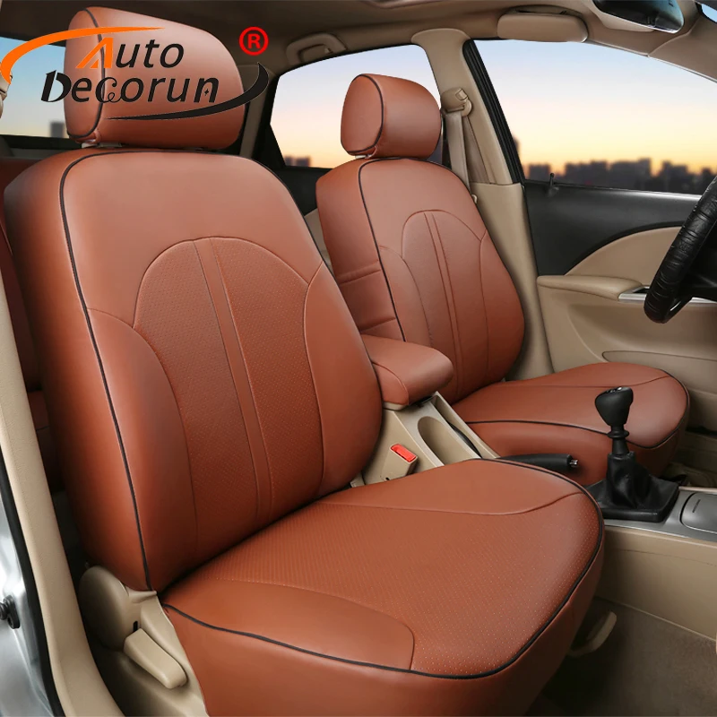 

AutoDecorun Custom Cover car for Dodge avenger 2008 accessories PU leather cars seat covers for seats cushion auto head supports