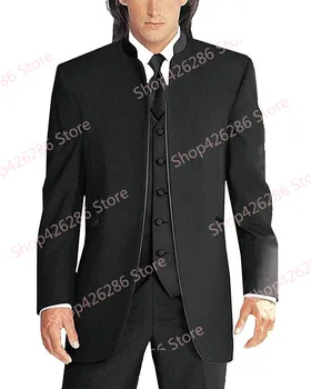

Men's Slim Fit Suit Gentlman Wedding Party Suits 3 Piece Jacket Vest Pants Set Ropa Hombre Elegante business Blazer Groom Tuxedo