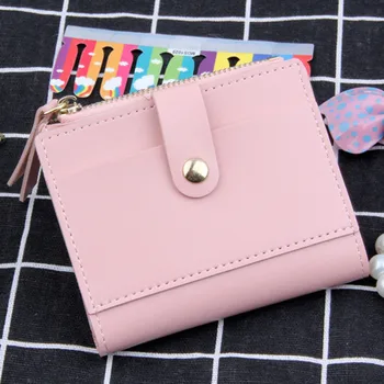 

Fashion Women Wallet Lovely Candy Color Small Coin Zipper Purse Card Package purse id card holder Coin Bag cartera mujer #25