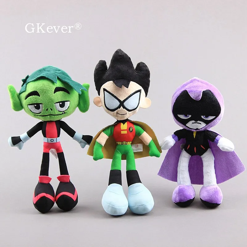 

24-30 CM Anime Teen Beast Boy Plush Toys Doll Peluche New Arrivals Bat Man Stuffed Animals Toys Baby Kids Birthday Gift