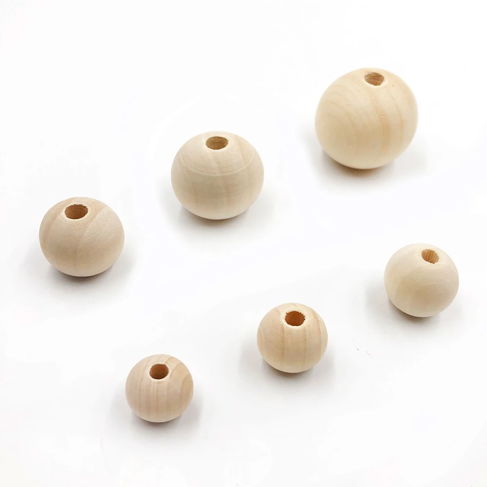 Бусины из натурального дерева 6 20 мм 50 100 шт.|spacer beads|wood spacer beadsbead wholesale |
