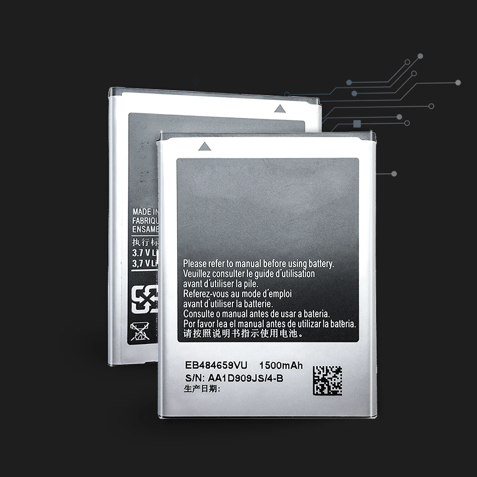 Сотовый телефон Батарея EB484659VU 1500 мА-ч для samsung T759 W689 S5820 I8150 Exhibit 4G M930 T589 I8350 S8600 I8150 W689 S569