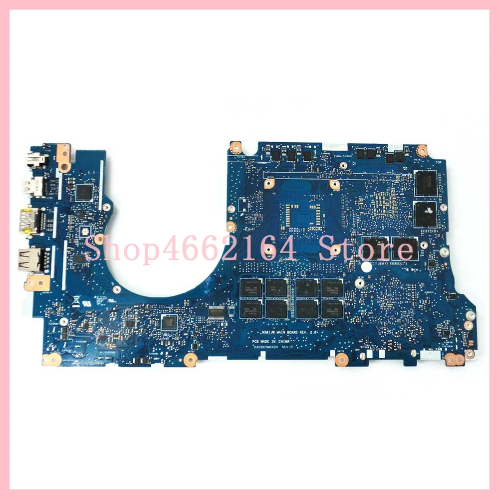  N501JW motherboard I7-4750HQ CPU GTX960M 4GB RAM For ASUS UX501J UX50JW FX60J G501J G501JW N501JW L