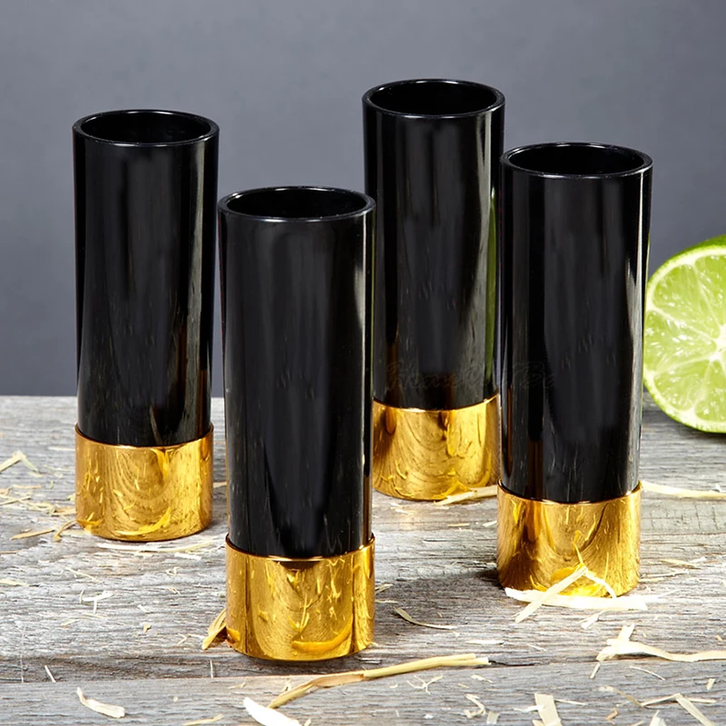 Christmas 12 Gauge Shotgun Shell Shot Glasses Set of 4 Funny Gun Hunting Shooting Outdoor Father's Day Dad Novelty Gift Drinking shotgun shell shot glasses
