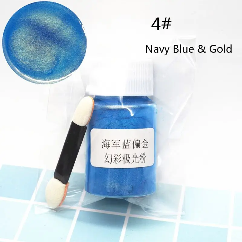 4 Aurora Pearl Pigment Powder Mica Pearlescent Colorants Resin Dye Jewelry Making Accessories - Цвет: 4