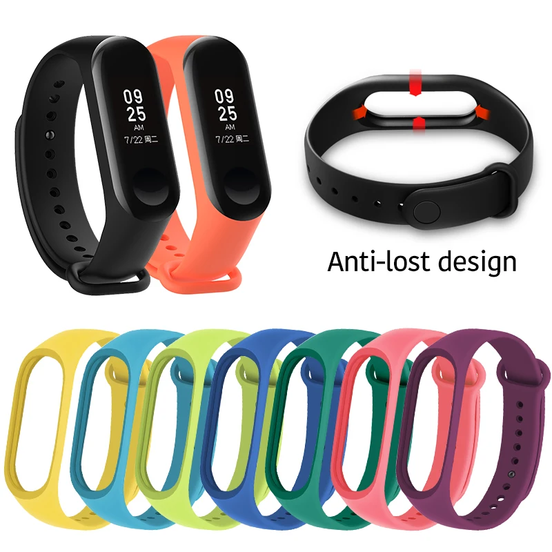 Ремешок на запястье для Xiaomi Mi Band 4 браслет MiBand 3 5 ремешки умные аксессуары