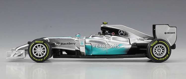 Bburago 1:43 Масштаб Мини Металл литья под давлением F1 автомобиль Formulaa 1 модель Mercedes Benz гоночный автомобиль W05/W07 сплав игрушка автомобиль коллекция детский подарок