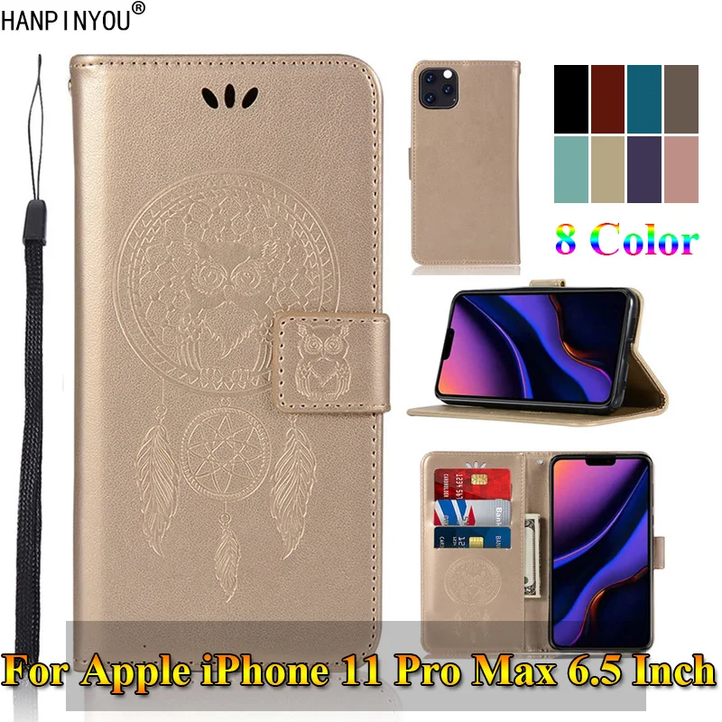 Для Apple iPhone 11 Pro 11Pro Max 6 5 &quotроскошный откидной Чехол с 3D рисунком Совы из