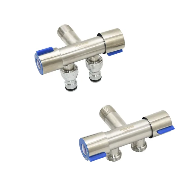 Fém 1/2 Hüvelykes Hím, "-Es 2 -Es Kerti Csapvíz -Hasító Daruk 5/8" Y Öntözőszelep Konyha Fürdőszoba Adapter 1Db