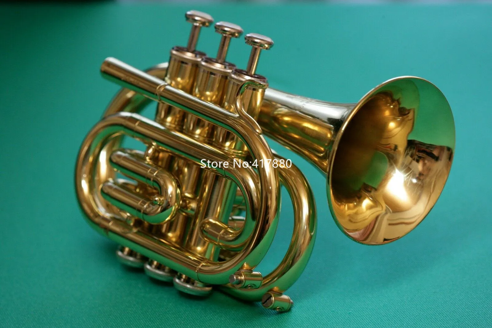 Hot Selling Jupiter JPT-416 Bb Pocket Trumpet Gold Brass Musical 