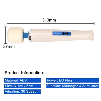 IKOKY Big Size AV Stick Rod Vibrator Sex Machine G Spot Massager Clitoris Stimulator Erotic Sex Toys for Women Sex Shop 2