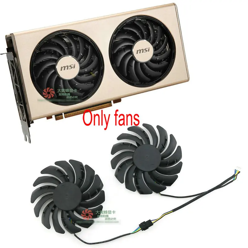 Schede Grafiche Originali Ventola Di Raffreddamento Per Msi Radeon Rx 5700Xt Rx5700 Evoke Pld09210S12Hh