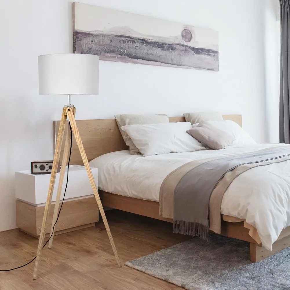 

US Plug Modern Simple living room floor lamp floor lamp modern minimalist bedroom floor lamp vertical Nordic creative LED lamp