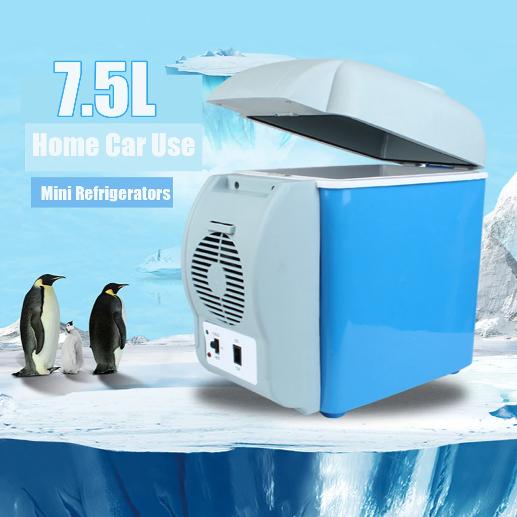 7.5L Mini Car Fridge Refrigerator Electric Freezer Warmer Auto Compressor