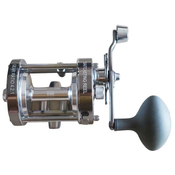 

Cl70A Fishing Towline Fishing Reel Fishing Tackle 2 + 1 Bb Right Hand Gear Than 4.21 Silver Grey Color With Handle