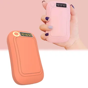 

Outdoor Hand Warmer USB Charging Three-Speed Tempered Hand Warmer with Small Led Flashlight Multifunction Pocket Power Bank