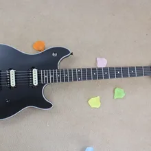 Горячая магнит магазин EVH вольфган стелс стиль модель Черная электрическая гитара