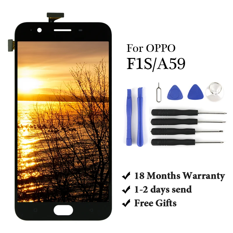 Для OPPO F1S A59 ЖК дисплей протестирован для экран с сенсорным экраном полная сборка