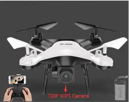 Outside Anti Collision Radio Control Toys 120M 22 minutes Long Flying Time RC Quadrocopter Drone with 720P HD WIFI FPV Camera - Цвет: WIFI 720P Camera