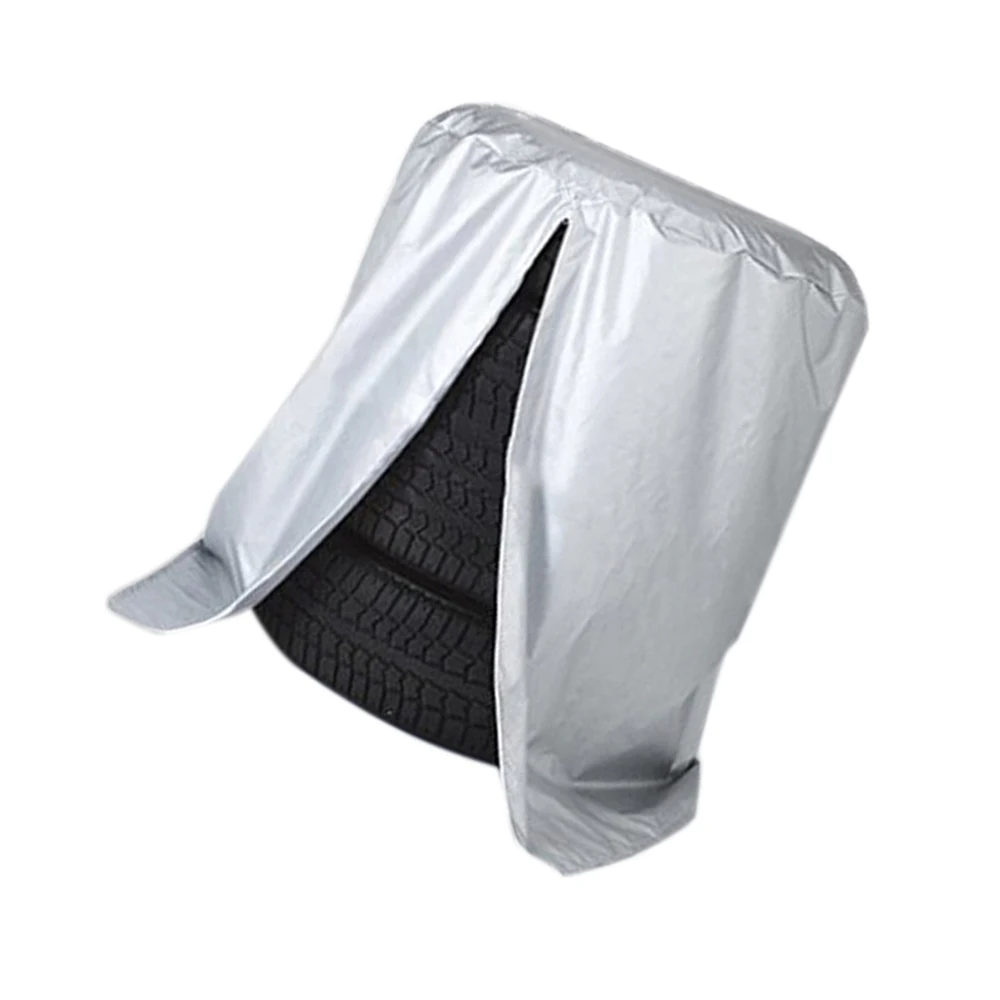 4pcs Car Tire Cover Storage Bag Snow Tire Cover Spare Tire Cover Outdoor Protection Bag Large and Small Size