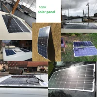 DGSUNLIGHT-Panneau Solaire Portable, Cellules à Plaque, Silicium Allin MonocBN, Flexible, 100W, 200W, 12V, 18V, 800W 4