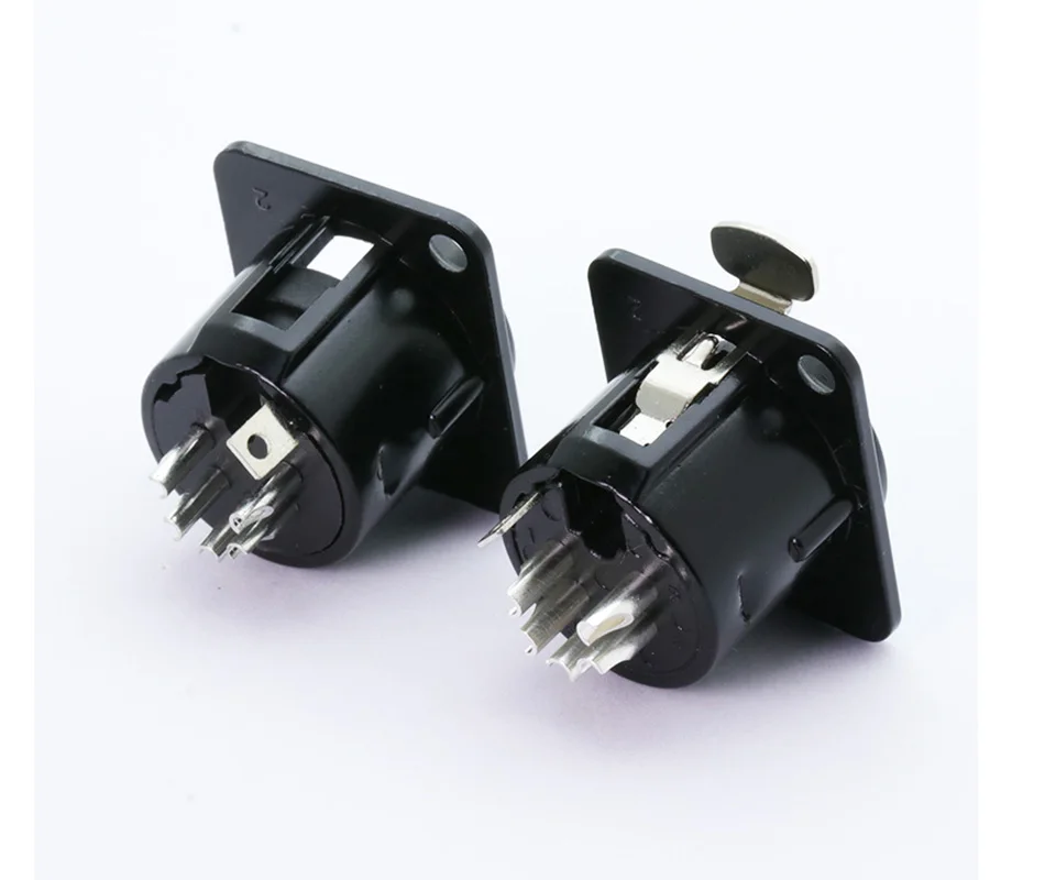 10 шт./лот 5Pin XLR Панель Крепление XLR штекер/гнездо микрофонный кабель Терминал XLR шасси провода разъем