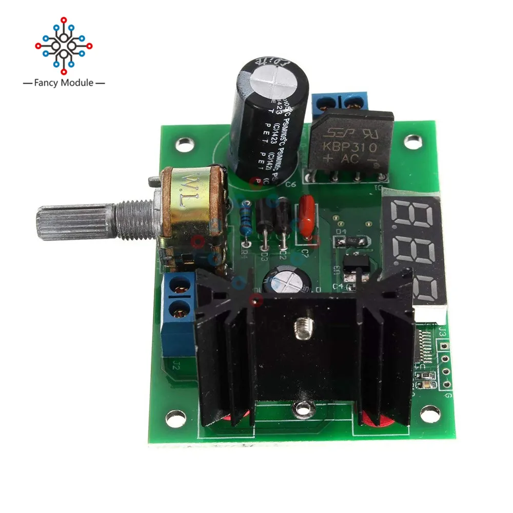 Diymore LM317 AC 0 22A/DC 30 в постоянный ток 1 25 28 В 2А понижающий преобразователь модуль