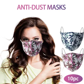 

10PC Reusable Printed Dustproof Maks PM2.5 To Prevent Smog Pollution Respiratory System 2020 Hot Sale Protective Supplies #LR3