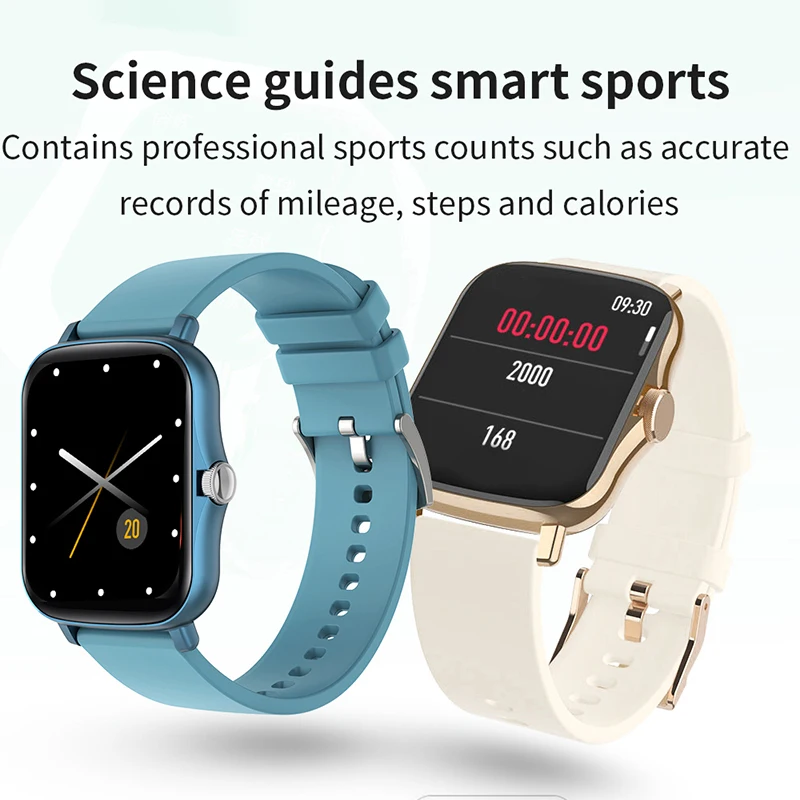 F1 Smart Watch For Men Women Color Screen Smartwatch With Rotary Encoder Blood Pressure Heart Rate Tracker Android IOS | Электроника