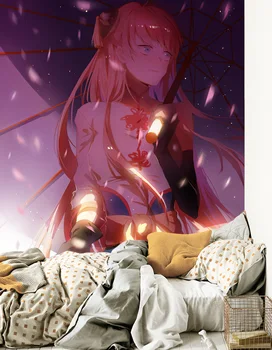 

[Self-Adhesive] 3D gintama Girl 89036 Japan Anime Wall Paper mural Wall Print Decal Wall Murals