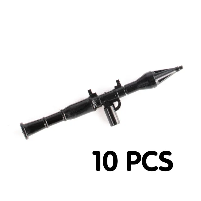 13Weapons-10pcs WW2 военный немецкий солдат оружие строительный блок 98k винтовка огнестрельное оружие армейские аксессуары Кирпичи полицейский спецназ фигурка MOC игрушка C106 - Цвет: 13Weapons-10pcs