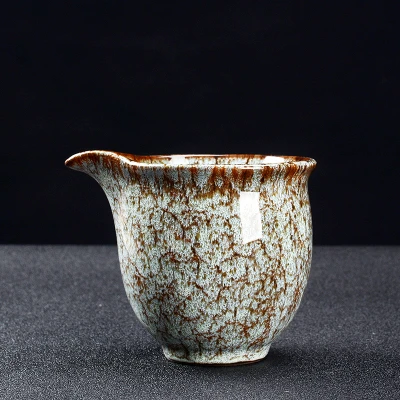 Китайский teaware justice чайное Кольцо большого размера грубая Керамика ручной набор для чая керамика глазурованная кунгфу разделитель Униформа чашка - Цвет: 10