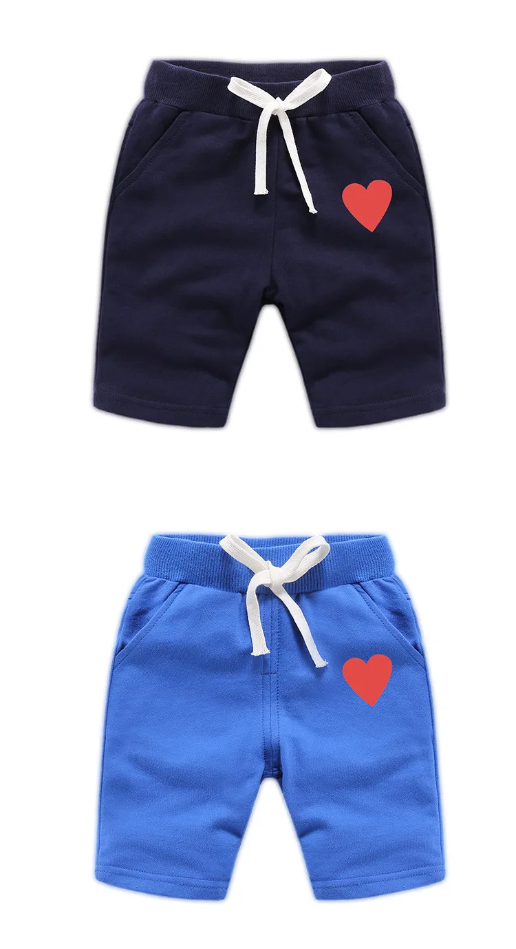 Girls Lovely Shorts Boys Trousers Children's Cotton Casual Shorts Printing Shaped Pattern Fashionable Shorts Toddlers Clothes