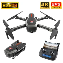 SG906 Дрон gps 4K HD камера 5G wifi FPV Бесщеточный мотор складной селфи дроны Профессиональный 800 м дальний дистанционный Радиоуправляемый квадрокоптер