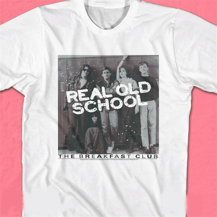 The Breakfast Club Real Old School T Shirt White Cotton Men S-6Xl Us Supplier Big Tall Tee | Мужская одежда