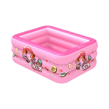

PVC Water Sports Inflatable Swimming Pool Portable Baby Multipurpose Reusable Rectangle Kids Adults Indoor Outdoor Thickened