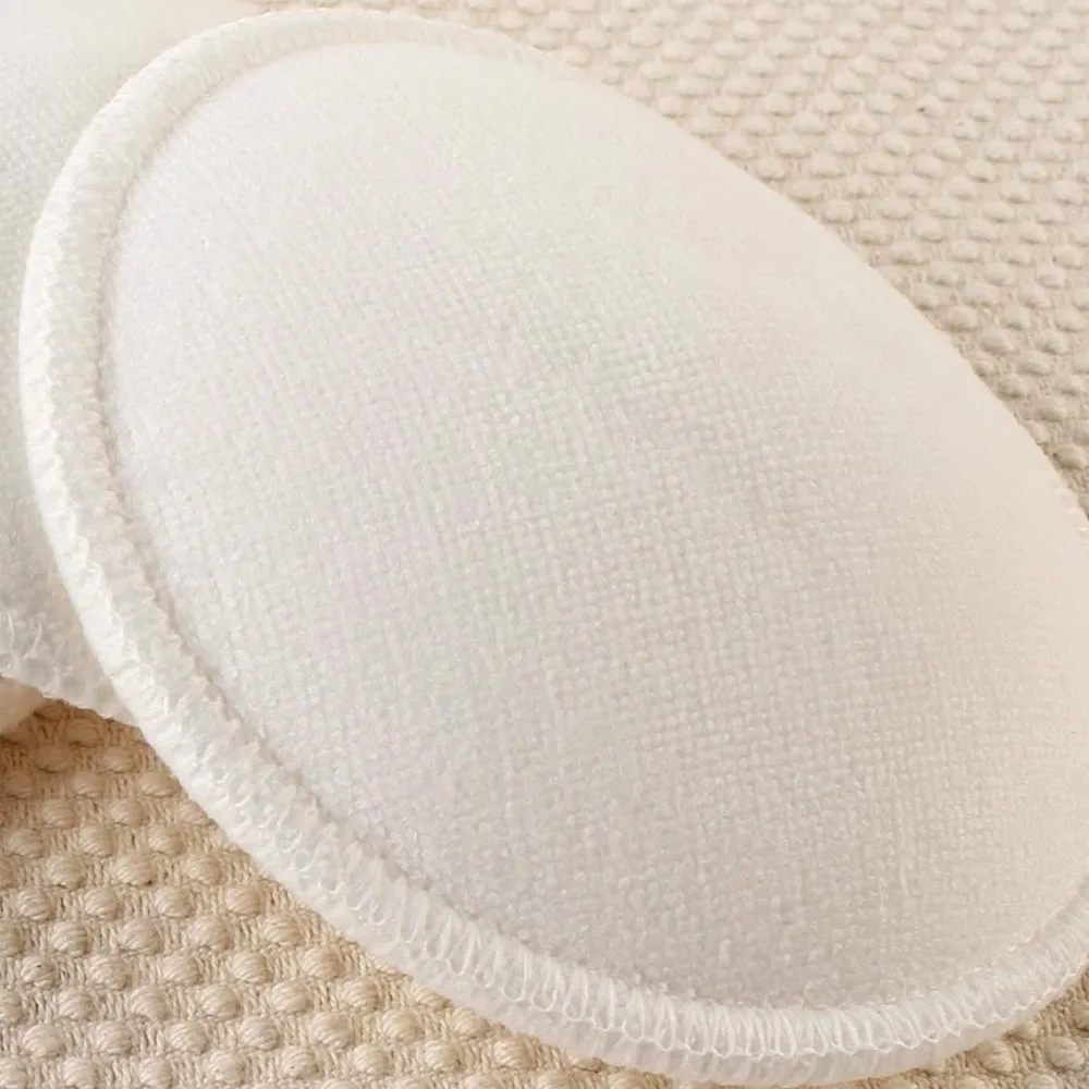 4Pcs（2 pairs) Cotton Reusable Breast Pads Nursing Waterproof Plain Pad Baby Breastfeeding Accessory High Quality Safety 3